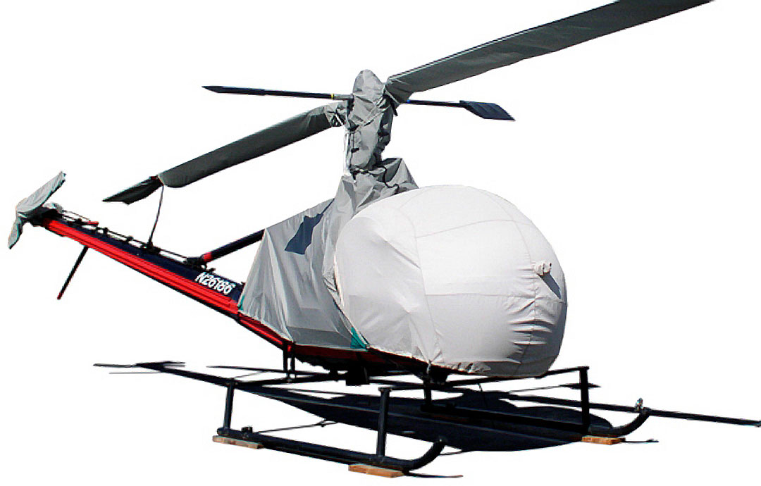 Hiller 12E Bubble, Engine, Main Rotor, Tail Rotor, & Blade Covers