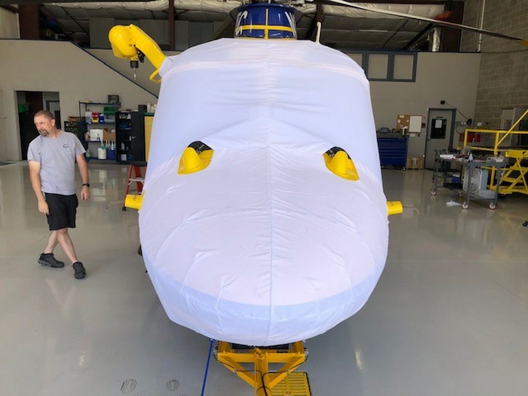 Leonardo (Agusta) A-169 Bubble Cover, test fit cover