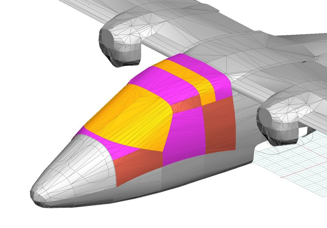 Tecnam P2006T Cockpit Cover, 3d model