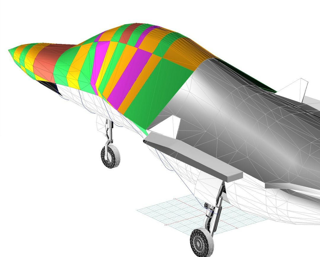 Aermacchi M-346 Canopy/Nose Cover, 3D model
