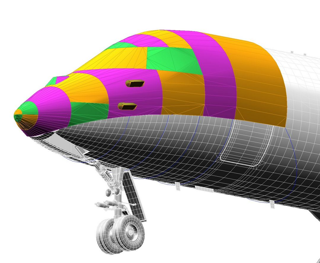 Bombardier Global Express Cockpit/Nose Cover, 3D model