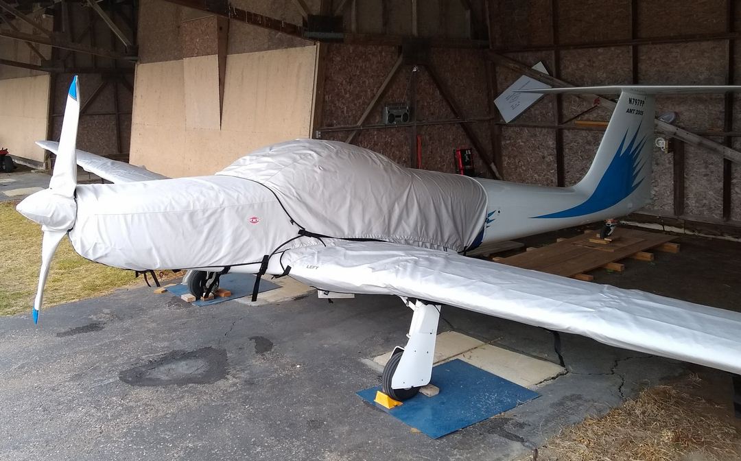 Aeromot Ximango Extended Canopy Cover, Engine, Prop & Wing Covers