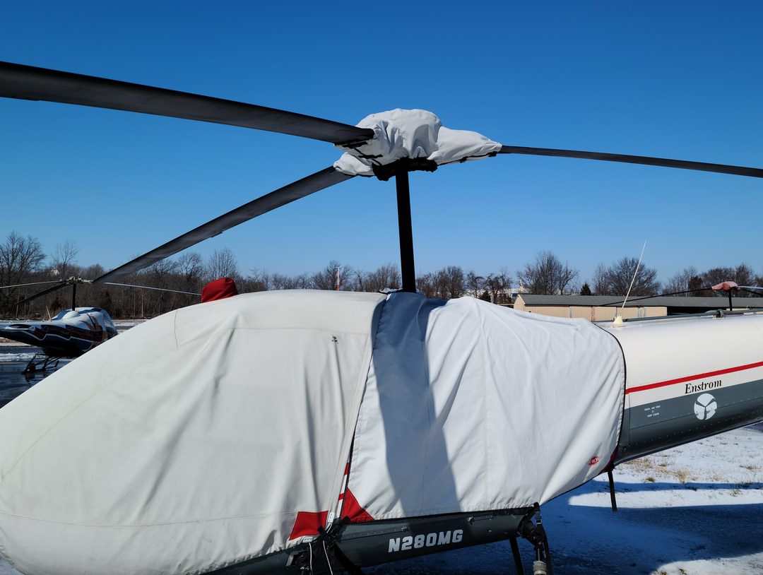 Enstrom 280C Shark Bubble, Engine & Rotor Hub Covers